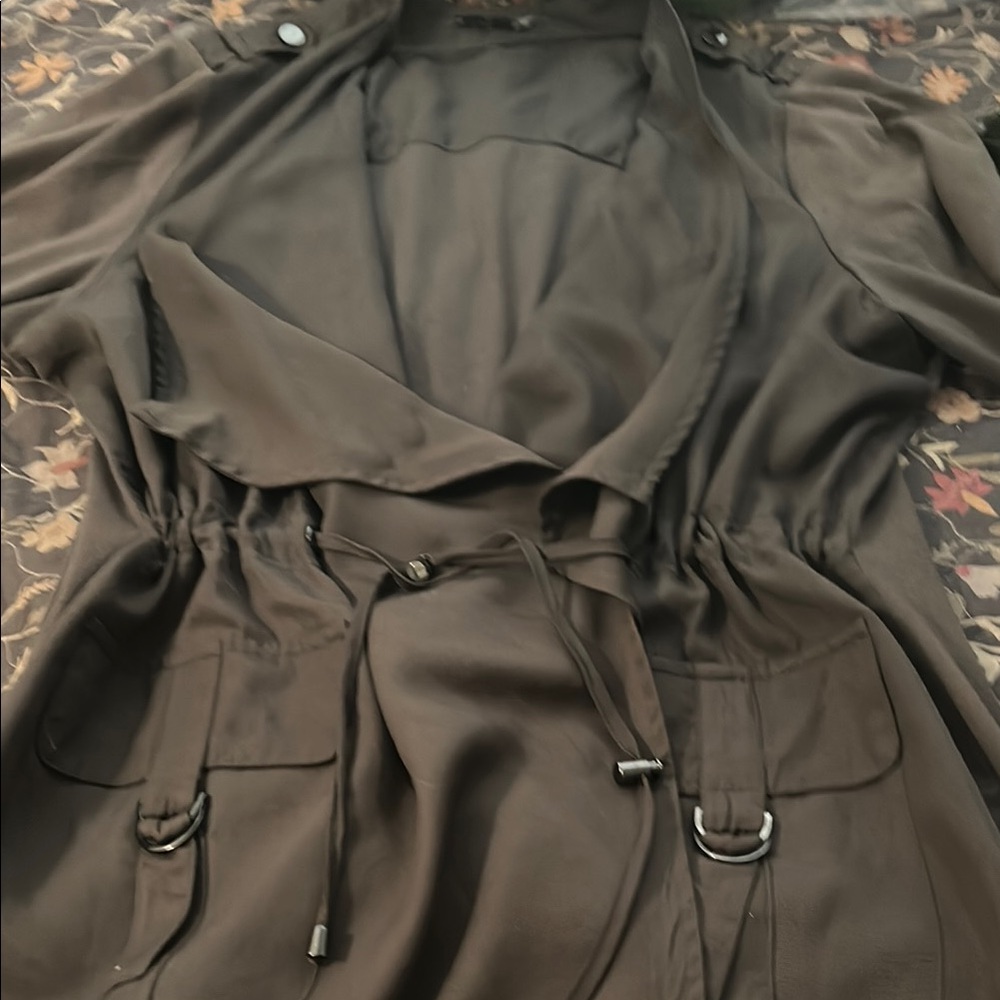 Women's Camo Trench Coat